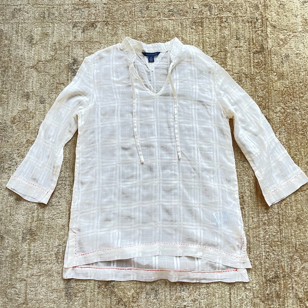 Tommy Hilfiger Tunic White Top Size S/P